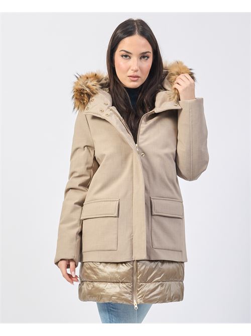 Manteau femme Yes Zee avec empiècements en nylon YES ZEE | O020-NP000222